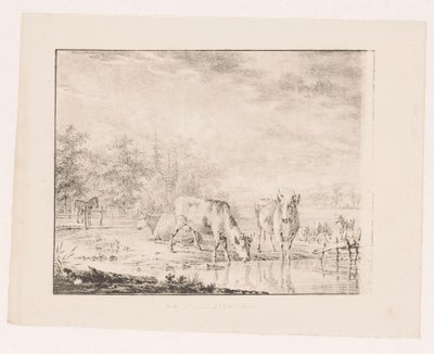 水边的奶牛 作者 Pieter de Goeje（归属于）
