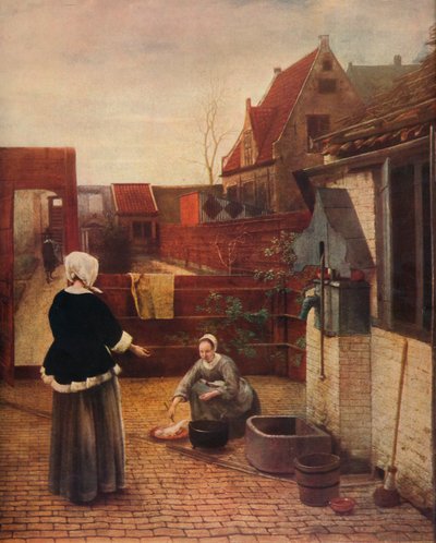 荷兰庭院，c1658，1911年 作者 彼得·霍克（Pieter de Hooch）