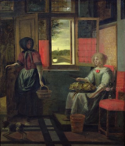 荷兰室内装饰 作者 彼得·霍克（Pieter de Hooch）