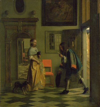 信使，c.1669 作者 彼得·霍克（Pieter de Hooch）