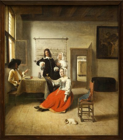 饮酒者 作者 彼得·霍克（Pieter de Hooch）