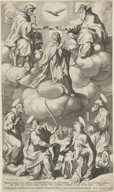 玛丽加冕 作者 Pieter de Jode (I) （归属于）