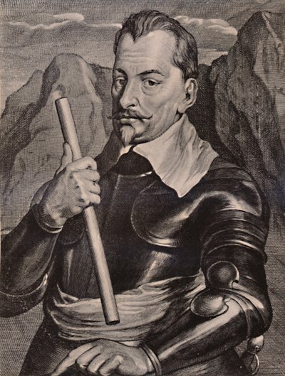 波希米亚将军阿尔布雷希特·冯·华伦斯坦，1894年，17世纪 作者 彼得·德·乔德二世