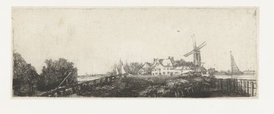 木桥 作者 伦勃朗·范·莱恩 (Rembrandt van Rijn)