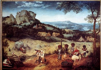 Pieter Bruegel (or Breugel or Brueghel or Brueghel) the Elder (1525-1569) 16 世纪布拉格国家美术馆的干草搬迁绘画 作者 Pieter Bruegel the Elder