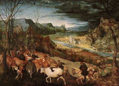 归还牛群（秋天） 作者 彼得·布鲁格（Pieter Bruegel）