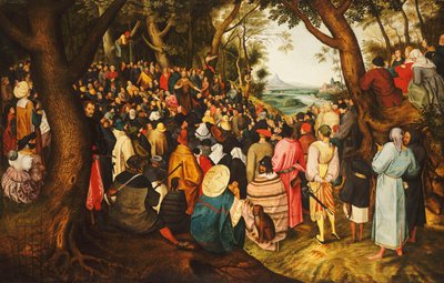 浸信会圣约翰在旷野讲道，约1633-50年 作者 彼得·布鲁格（Pieter Brueghel）