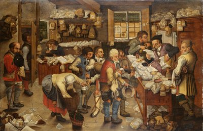 十分之一的付款，1619年 作者 彼得·布鲁格（Pieter Brueghel）