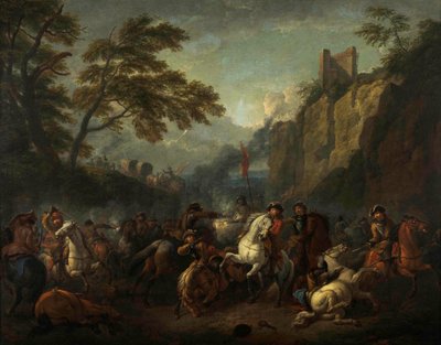 战斗场景 作者 彼得·范·布洛门（Pieter van Bloemen）