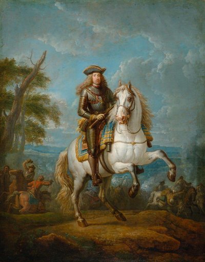神圣罗马帝国皇帝查理六世的骑马肖像 作者 彼得·范·布洛门（Pieter van Bloemen）