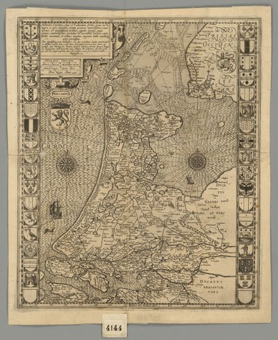 1596 荷兰 Comitatus Kaerius 作者 彼得·范登基尔