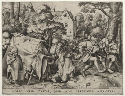 Mopsus和Nisa的婚礼，1570年。 作者 彼得·范·德·海登