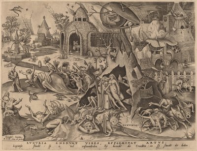 淫欲 作者 彼得·范·德·海登（Pieter van der Heyden）仿照老彼得·勃鲁盖尔