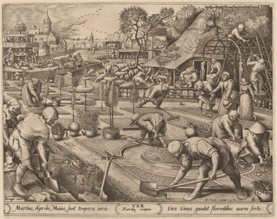 春天 作者 彼得·范·德·海登（Pieter van der Heyden）仿照老彼得·勃鲁盖尔