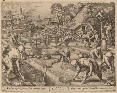 春天 作者 彼得·范·德·海登（Pieter van der Heyden）仿照老彼得·勃鲁盖尔