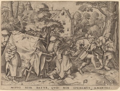 莫普索斯和尼萨的婚礼 作者 彼得·范·德·海登（Pieter van der Heyden）仿照老彼得·勃鲁盖尔