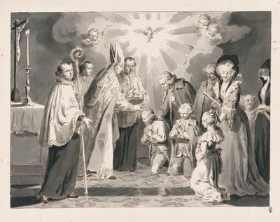 坚振来自七大圣礼 作者 Pietro Antonio Novelli