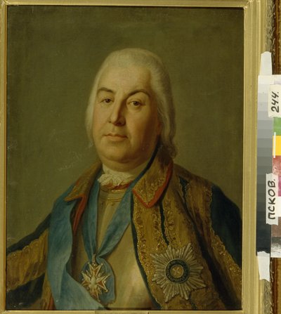 彼得·塞米诺诺维奇·萨尔捷科夫伯爵的肖像，1760年 作者 彼得罗·安东尼奥·罗塔里