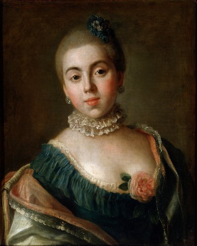 伯爵夫人斯特罗加诺娃伯爵夫人安娜·格里特西娜的肖像，1759年。 作者 彼得罗·安东尼奥·罗塔里