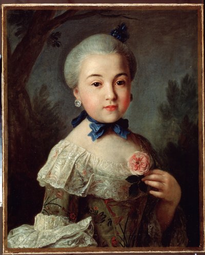 伯爵夫人野蛮人谢列梅捷娃的肖像，1760年 作者 彼得罗·安东尼奥·罗塔里