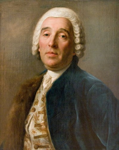 建筑师Bartolomeo Francesco Rastrelli的肖像，十八世纪 作者 彼得罗·安东尼奥·罗塔里