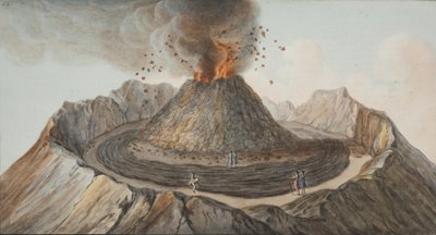 来自Campi Phlegraei的第九板：威廉·汉密尔顿于1776年对两种西西里火山的观察（手工雕刻） 作者 彼得罗·法布里斯（Pietro Fabris）