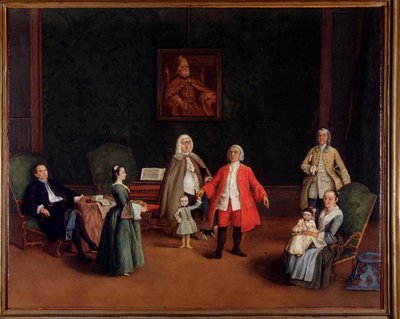一家人的肖像（绘画 作者 彼得·隆吉（Pietro Longhi）