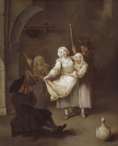 舞蹈》，约1750年。 作者 彼得·隆吉（Pietro Longhi）