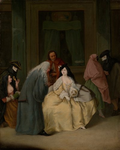 会议，1746年。 作者 彼得·隆吉（Pietro Longhi）