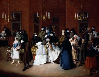 威尼斯的里多特》，约1750年（布面油画 作者 彼得·隆吉（Pietro Longhi）