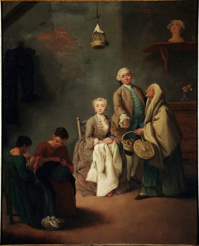 画派 Pietro Longhi (1702-1785) 1752 Dim 62x50 cm 威尼斯，Ca
