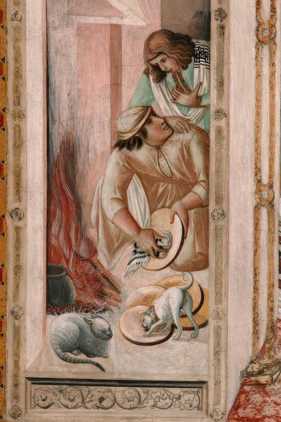 劳伦兹蒂（P. Lorenzetti），晚餐，厨房 作者 彼得罗·洛伦泽蒂（Pietro Lorenzetti）