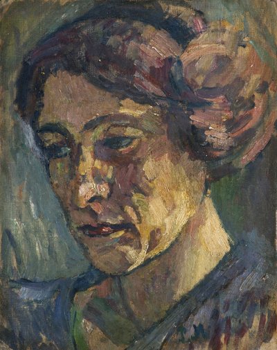 妻子的肖像，1929年 作者 Pietro Marussig