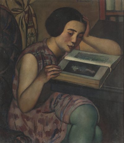 年轻的女孩读，1928年 作者 彼得罗·马鲁西格