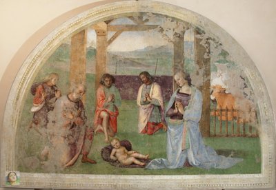 牧羊人的崇拜 作者 彼得罗·佩鲁吉诺（Pietro Perugino）