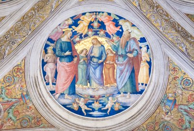 基督受魔鬼试探 作者 彼得罗·佩鲁吉诺（Pietro Perugino）