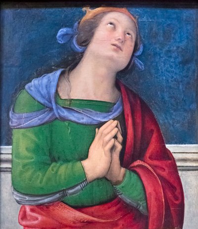 圣弗拉维亚（木板油画） 作者 彼得罗·佩鲁吉诺（Pietro Perugino）