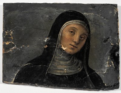 St Scholastica（木头油（片段） 作者 彼得罗·佩鲁吉诺（Pietro Perugino）
