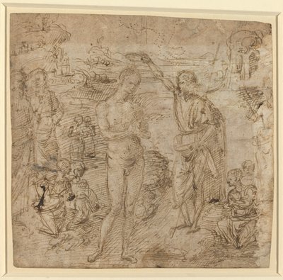 基督的洗礼 作者 彼得罗·佩鲁吉诺（Pietro Perugino）