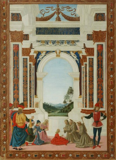 圣伯纳德的治愈奇迹，c。 1473 作者 彼得罗·佩鲁吉诺（Pietro Perugino）
