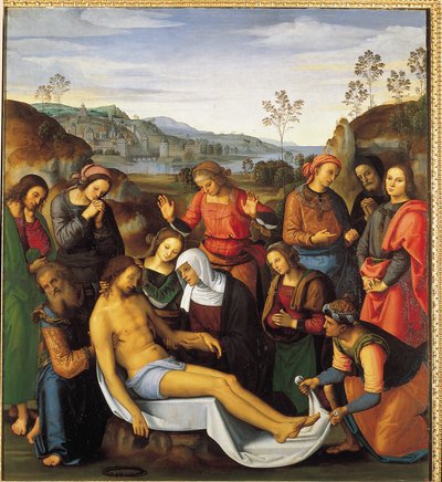 坟墓或 "基督的挖掘" 作者 彼得罗·佩鲁吉诺（Pietro Perugino）