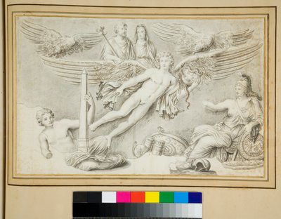 Apotheosis of Antoninus and Faustina (chalk) 作者 彼得罗·桑蒂·巴托利（Pietro Santi Bartoli）