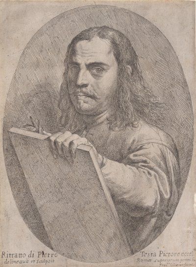 自画像》，约1645年。 作者 彼得·泰斯塔