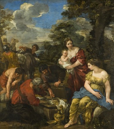 拉班寻求偶像（布面油画） 作者 Pietro da Cortona