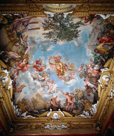 战后的火星，火星大厅的拱顶 作者 Pietro da Cortona