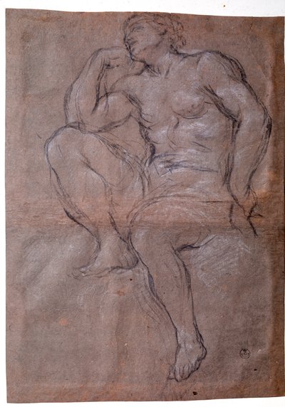 年轻人，学习 - 绘图 作者 Pietro da Cortona