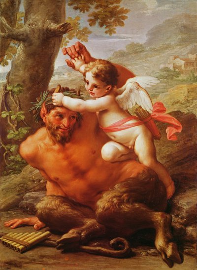 丘比特和潘 作者 Pietro da Cortona