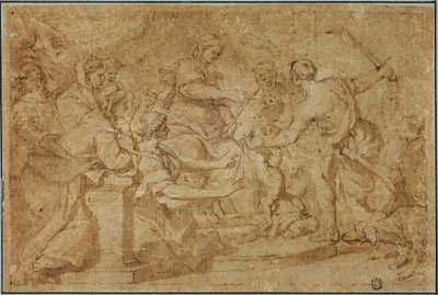 所罗门的审判 作者 Pietro da Cortona