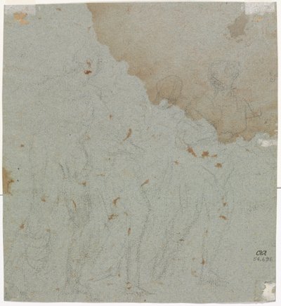 罗得和他的女儿的素描，1600年代。 作者 Pietro da Cortona