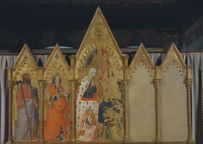 圣母加冕礼，多联画 作者 Pietro da Miniato